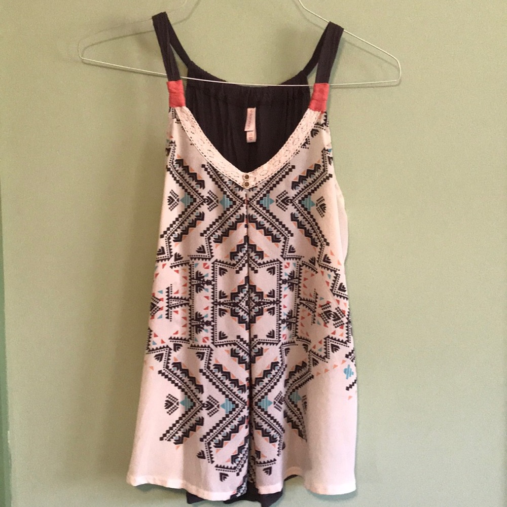 Aztec Print Tank Top